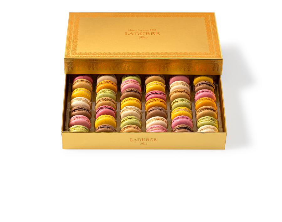 2024 Holiday Gift Box of 42 Macarons - Ladurée