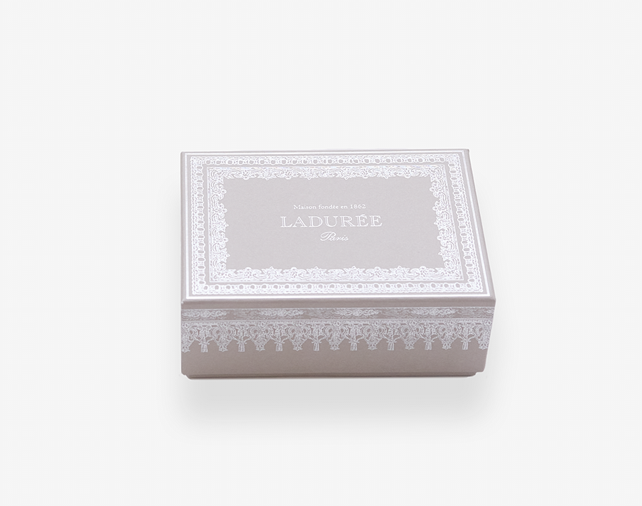 Napoléon III 8 macarons gift box - grey