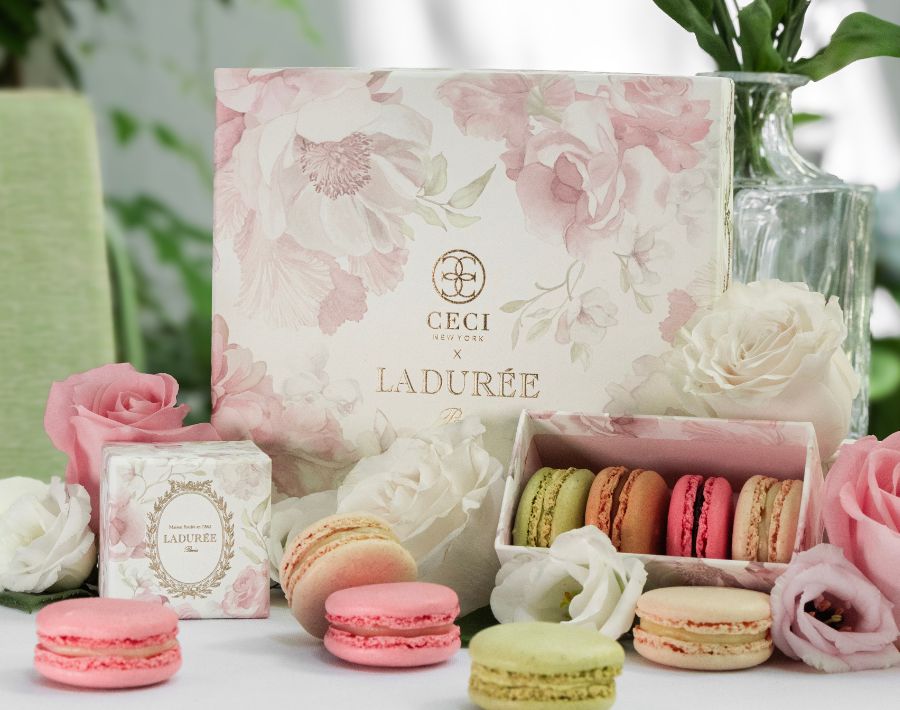 CECI GIFT BOX OF 18 MACARONS ambiance 900x 710