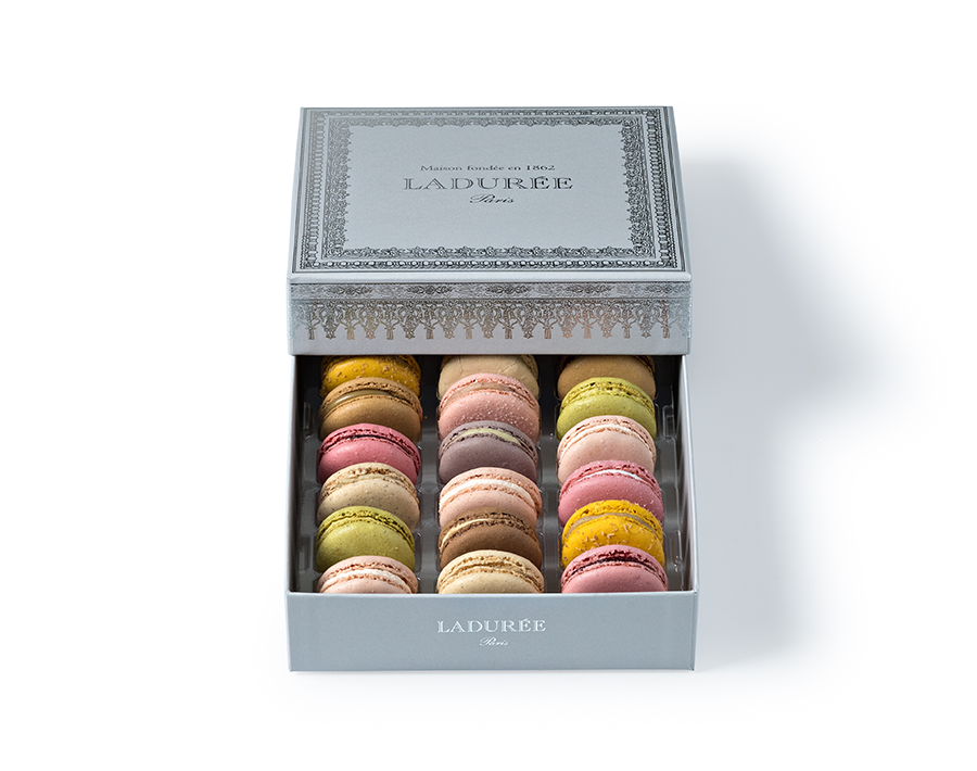 NAPOLEON 18 MACARONS GIFT BOX - GREY NAPOLEON 18 MACARONS GIFT BOX - GREY